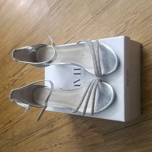 Kai Silver Ankle Strap Heels